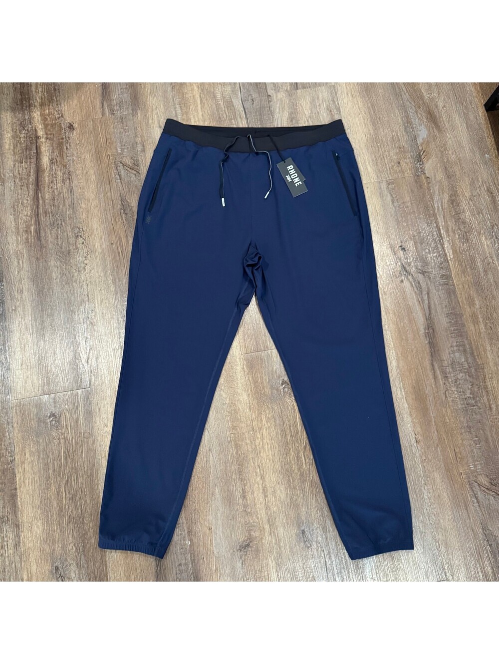 Rhone NWT Men's Navy Blue Athletic Jogger Pants XL Performance Stretch Zip